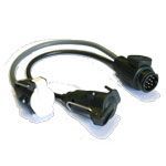 13 Pin to Twin Electric Adapter