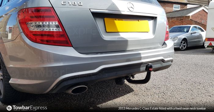 MERCEDES C CLASS FIXED SWAN NECK TOWBAR C CLASS W204 SE EXECUTIVE SE ELEGANCE MODELS INCL. SPORT AMG INC FACELIFT 06 11 09 14