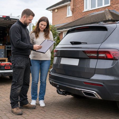 What are the most compatible towbar systems for electric vehicles in the UK?