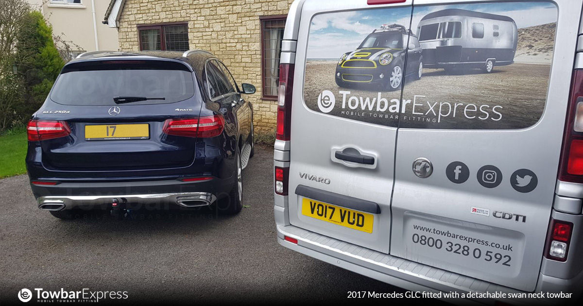 2017 Mercedes GLC detachable swan neck towbar