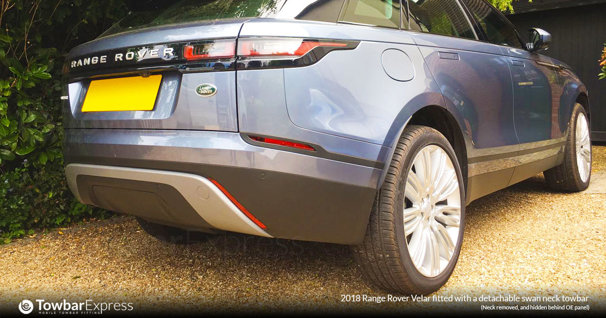 2018 Range Rover Velar detachable swan neck towbar