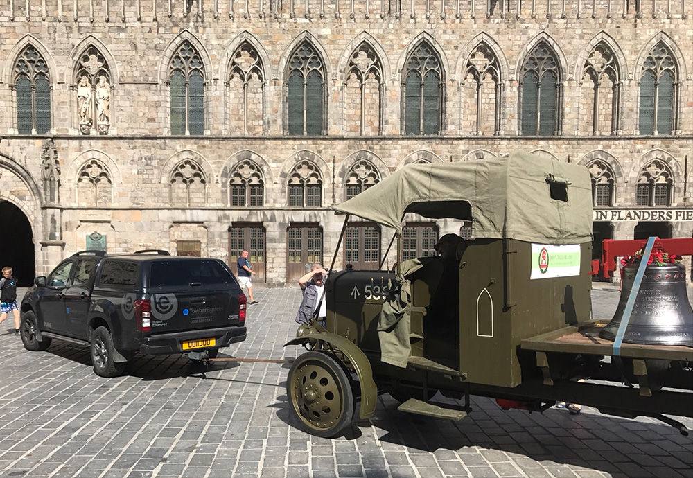 Towbar Express, towing the Ypres Bells